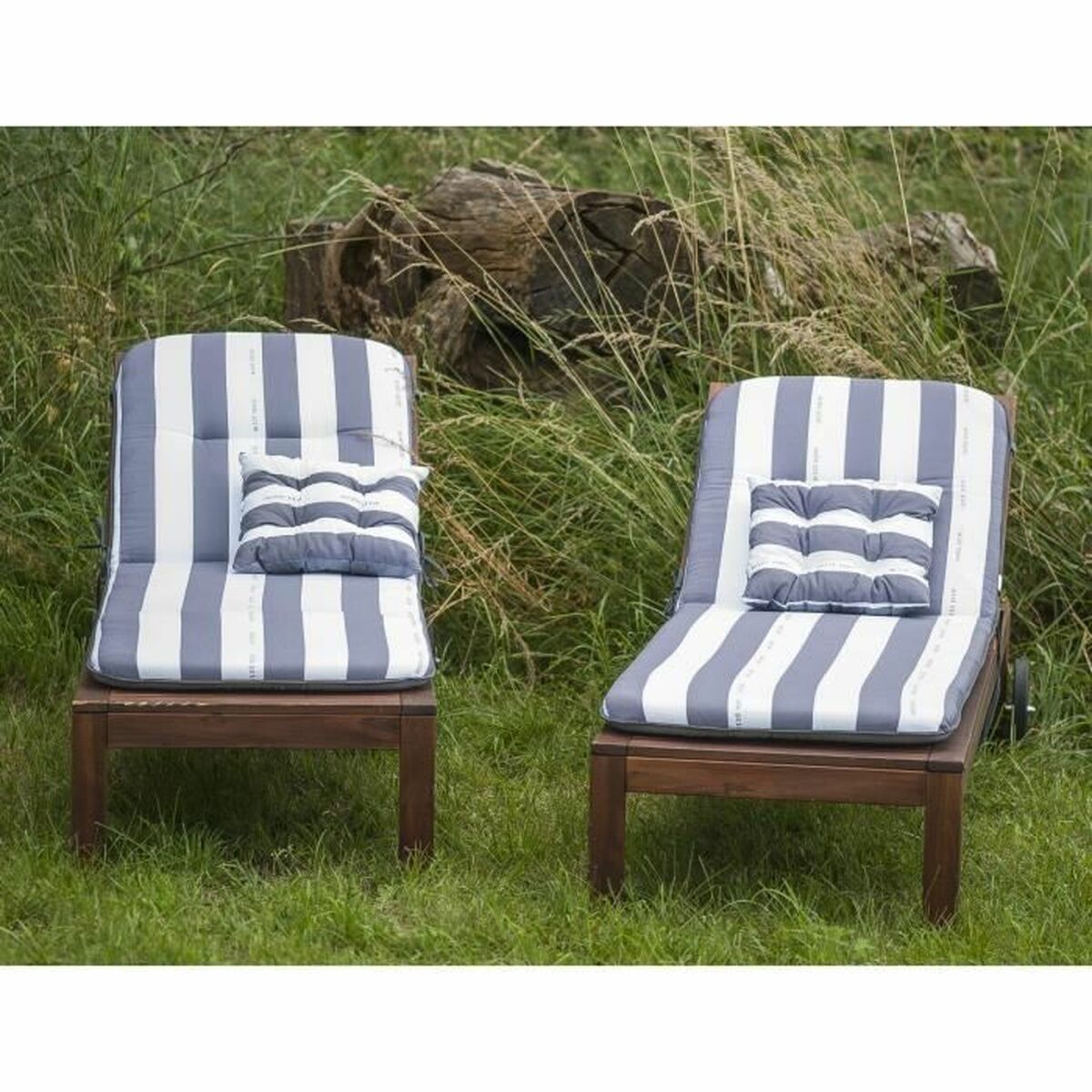 Dyna till solstol Jardin Prive Blå 180 x 56 x 10 cm finns hos Nordekko