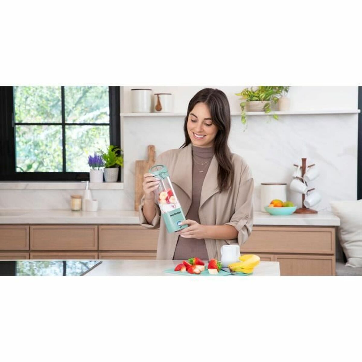 Glasmixer Nutribullet NBP003LBL 70 W 475 ml Blå finns hos Nordekko