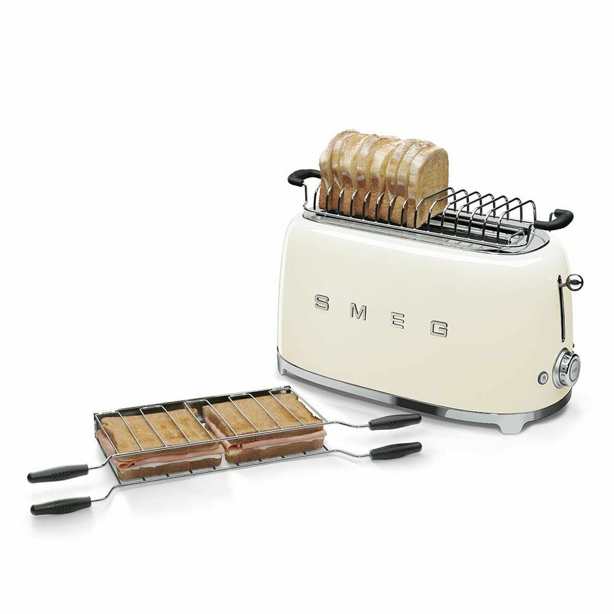 Brödrost Smeg TSF02CREU Vit 1500 W finns hos Nordekko