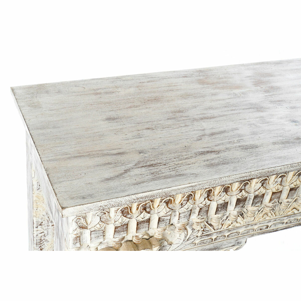 Sidobord DKD Home Decor Vit Mangoträ 150 x 41 x 76 cm finns hos Nordekko