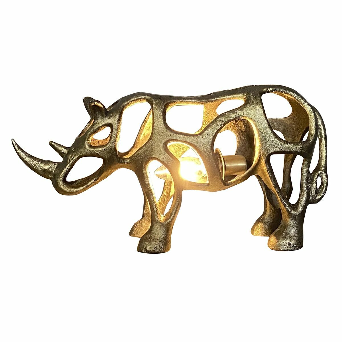Bordslampa DKD Home Decor Gyllene Aluminium (44 x 11 x 22 cm) finns hos Nordekko