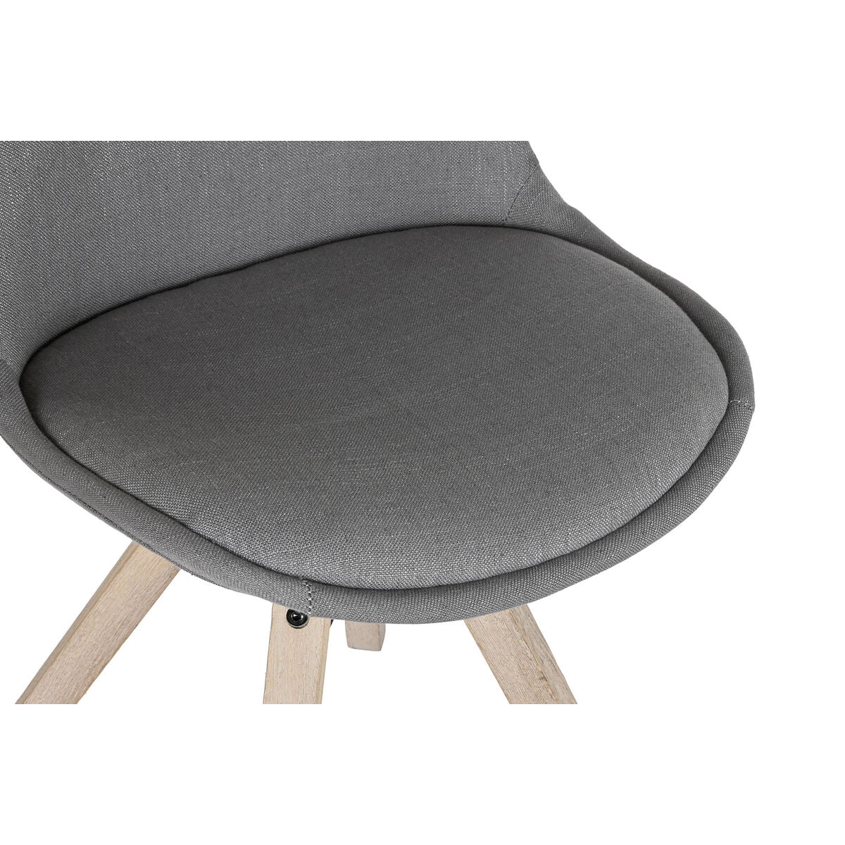 Matsalsstol DKD Home Decor Polyester Mörkgrå Tölgy (48 x 44 x 84 cm) finns hos Nordekko