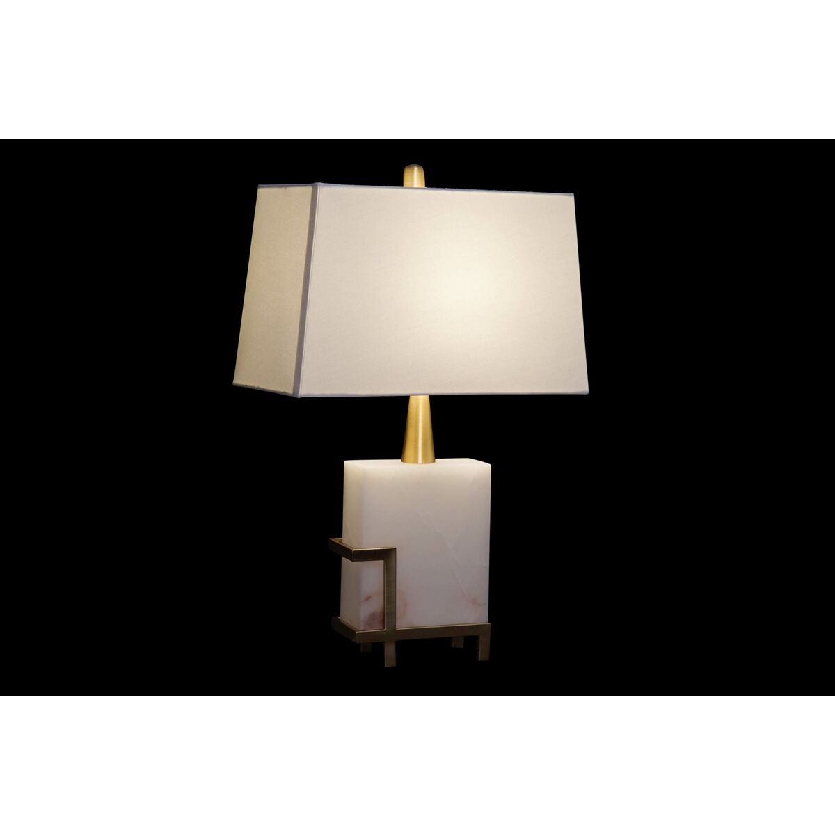 Bordslampa DKD Home Decor Vit Gyllene Metall 60 W 220 V 40 x 23 x 62 cm finns hos Nordekko