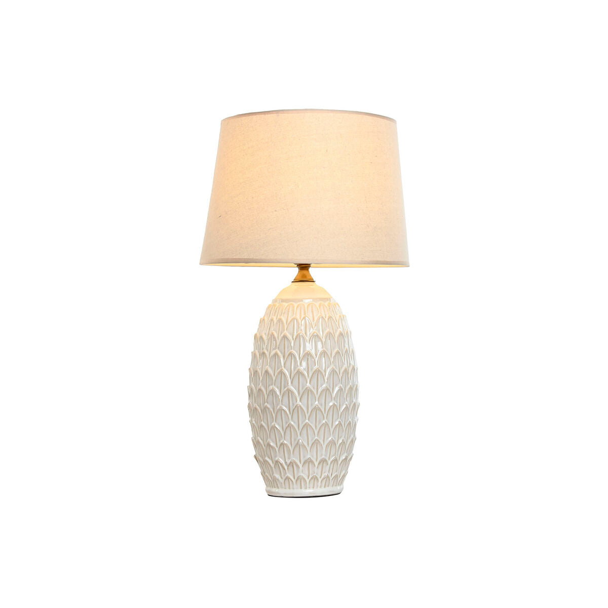 Bordslampa Home ESPRIT Vit Porslin 50 W 220 V 36 x 36 x 65 cm finns hos Nordekko