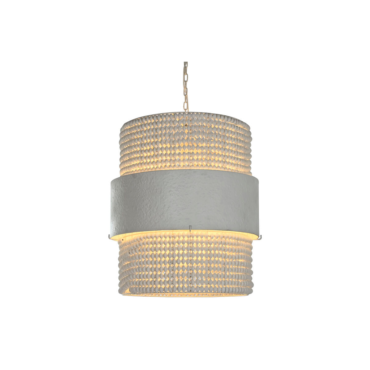 Taklampa Home ESPRIT Vit Trä Metall Järn 50 W 51 x 60 x 69 cm finns hos Nordekko
