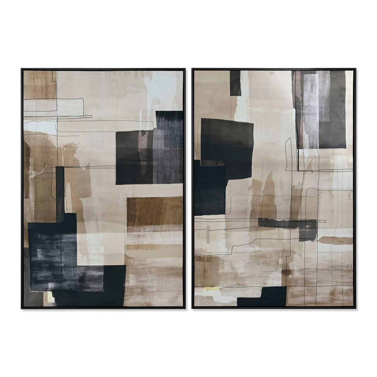Kanvas Home ESPRIT Sammet Kanvas 83 x 4 x 123 cm finns hos Nordekko