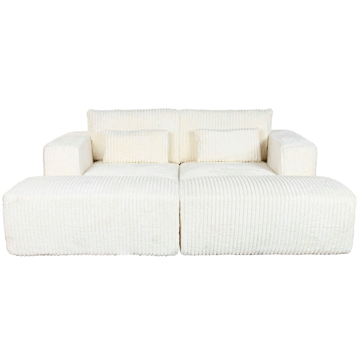 Soffa Home ESPRIT Kräm Scandi 220 x 158 x 91 cm finns hos Nordekko