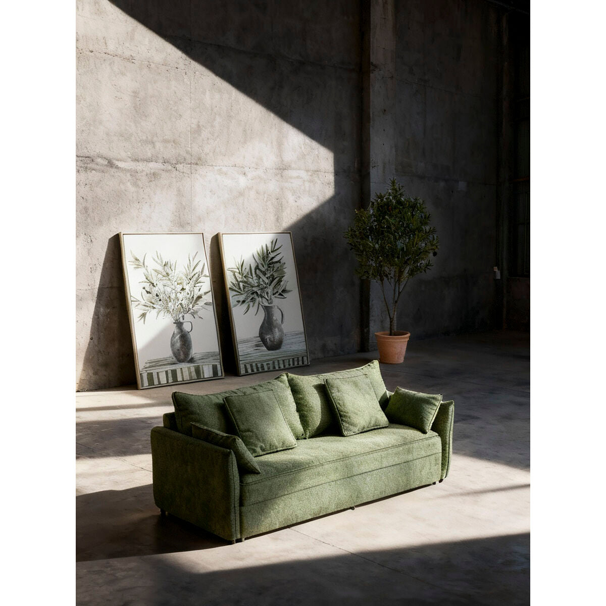 Tavla Home ESPRIT Beige Terrakota n Abstrakt Shabby Chic 60 x 3,8 x 90 cm (2 antal) finns hos Nordekko