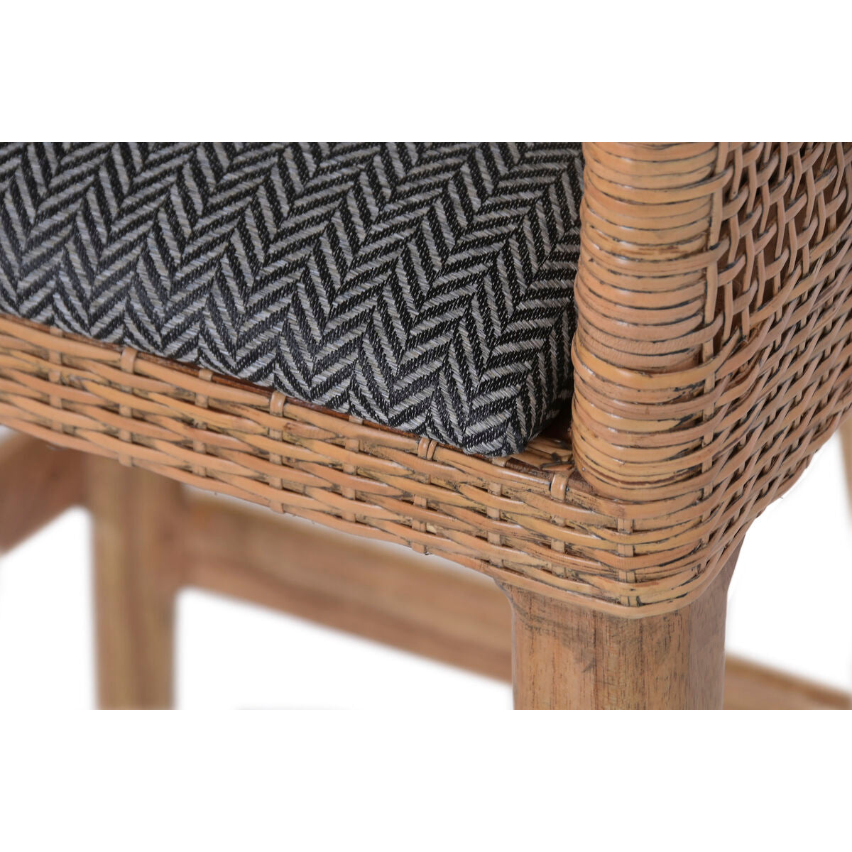 Sittpall Home ESPRIT Brun Grå Rattan 51 X 52 X 100 CM finns hos Nordekko