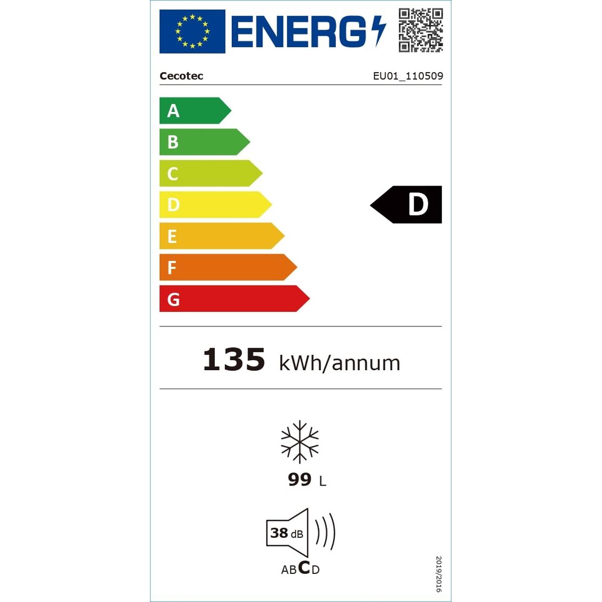 Frys Cecotec Bolero CoolMarket Chest 99M Vit D 99 L finns hos Nordekko