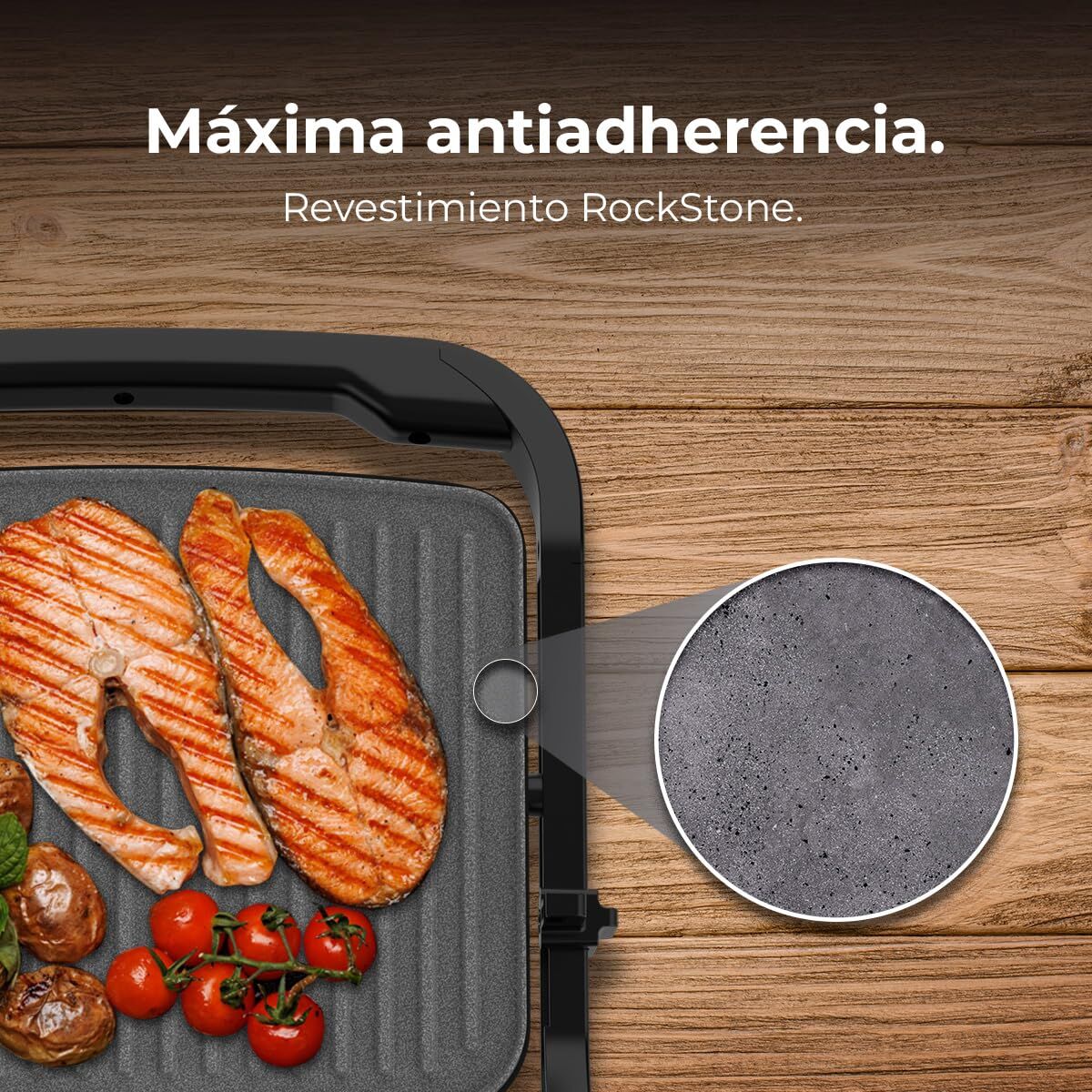 Elektriska Grillen Cecotec Rock'nGrill 2000 2000 W finns hos Nordekko