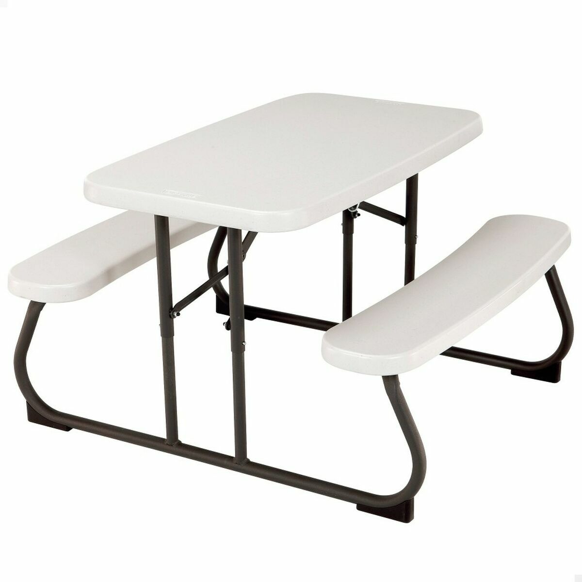 Picknickbord Lifetime Hopfällbar Kräm Stål 82,5 x 90 x 53,5 cm finns hos Nordekko