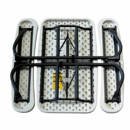 Picknickbord Lifetime Hopfällbar Kräm Stål 82,5 x 90 x 53,5 cm finns hos Nordekko