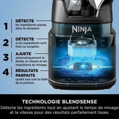 Glasmixer NINJA Svart Stål 1200 W 2,1 L finns hos Nordekko