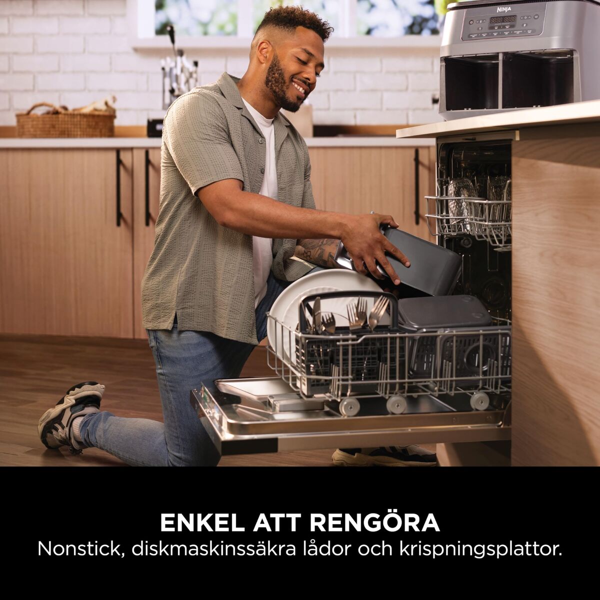 Luftfritös NINJA DZ300EU Grå 2400 W 7,6 L finns hos Nordekko