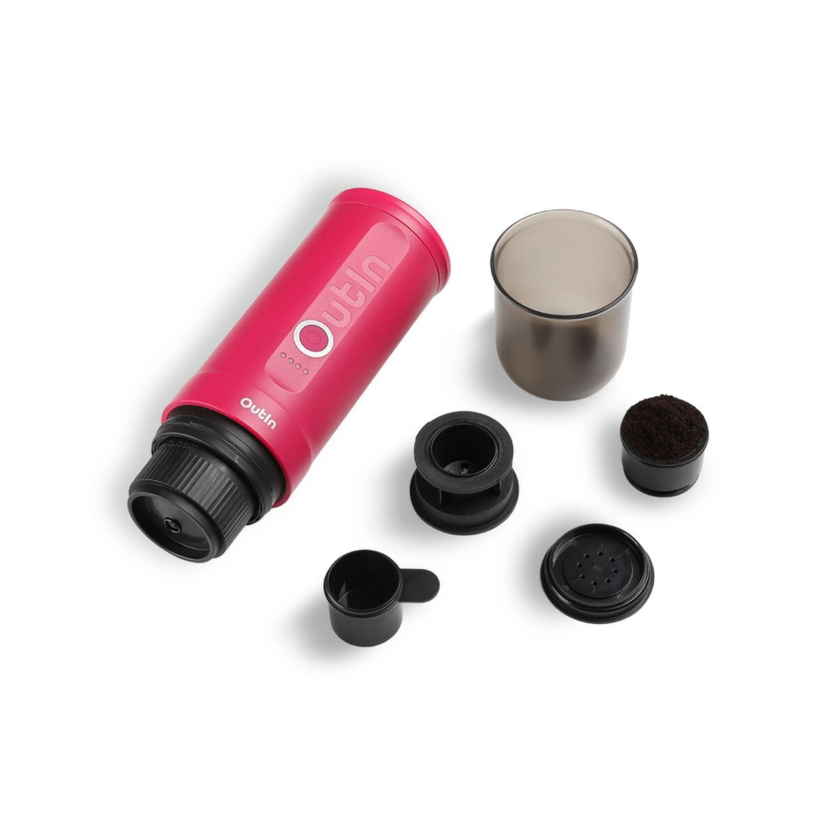 Bärbar Kaffebryggare Outin OUTINPINK Rostfritt stål 50 ml 80 ml finns hos Nordekko