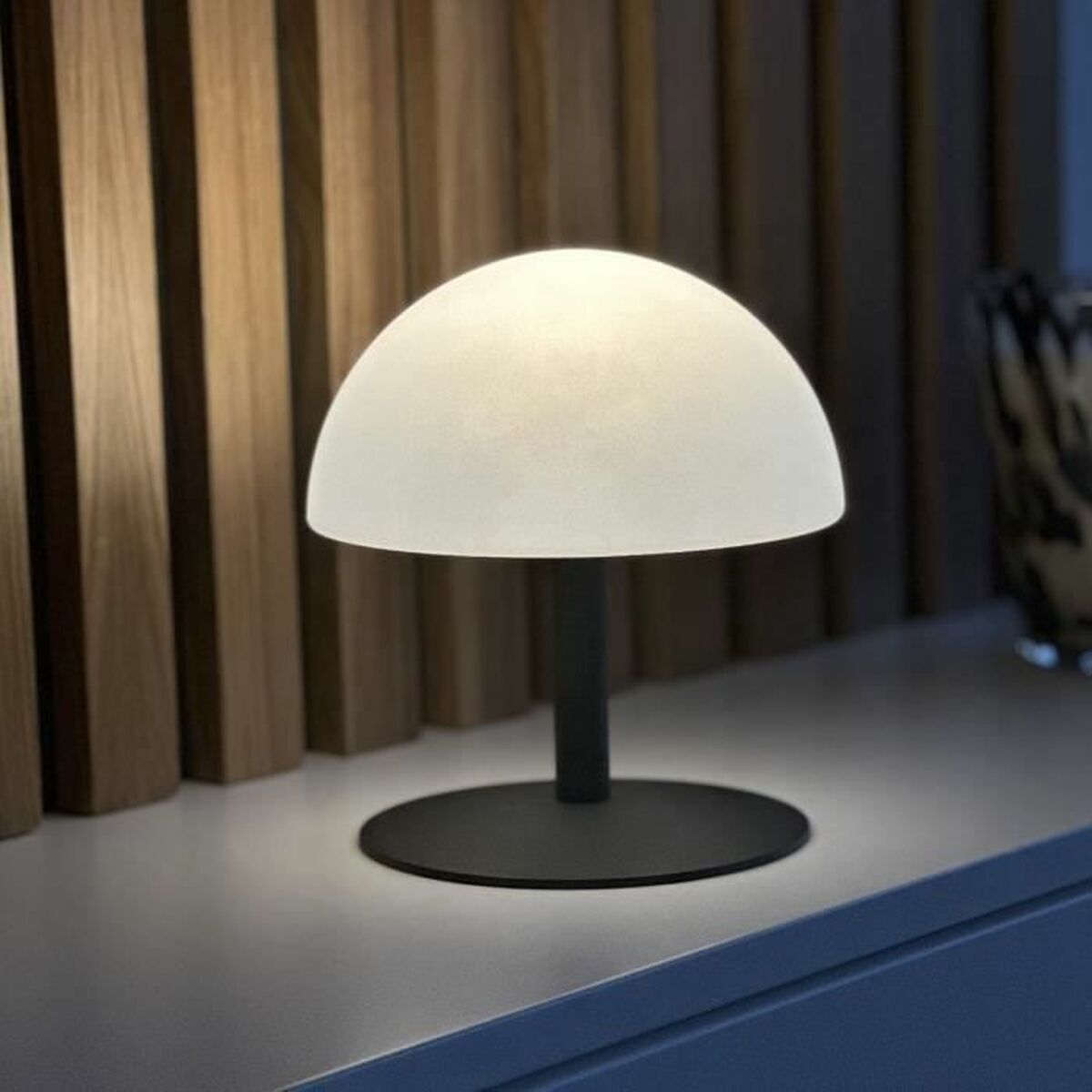 Bordslampa Lumisky Neptune Rock Mörkgrå Plast finns hos Nordekko