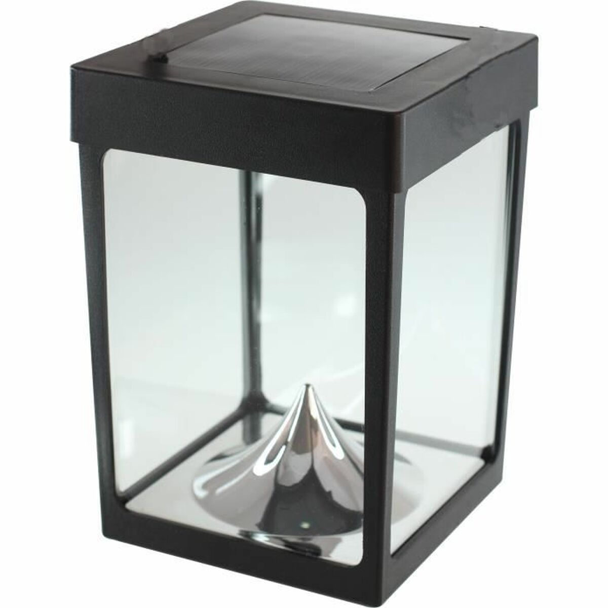 LED-lykta Svart Glas ABS 12 x 12 x 18 cm finns hos Nordekko