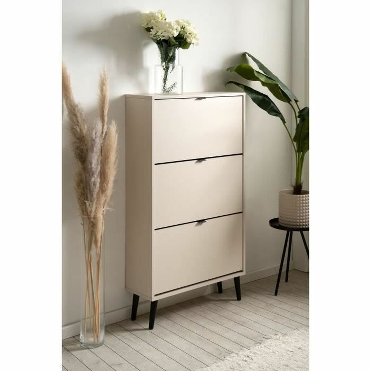 Skoställ VIGO 49A Beige 70 x 24 x 125 cm finns hos Nordekko