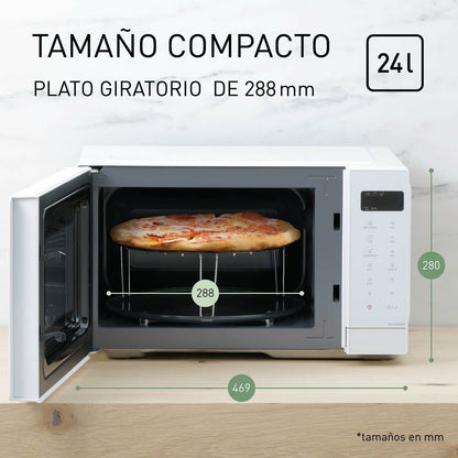 Mikrovågsugn med Grill Panasonic NNK35NWMEPG Vit 900 W 24 L finns hos Nordekko