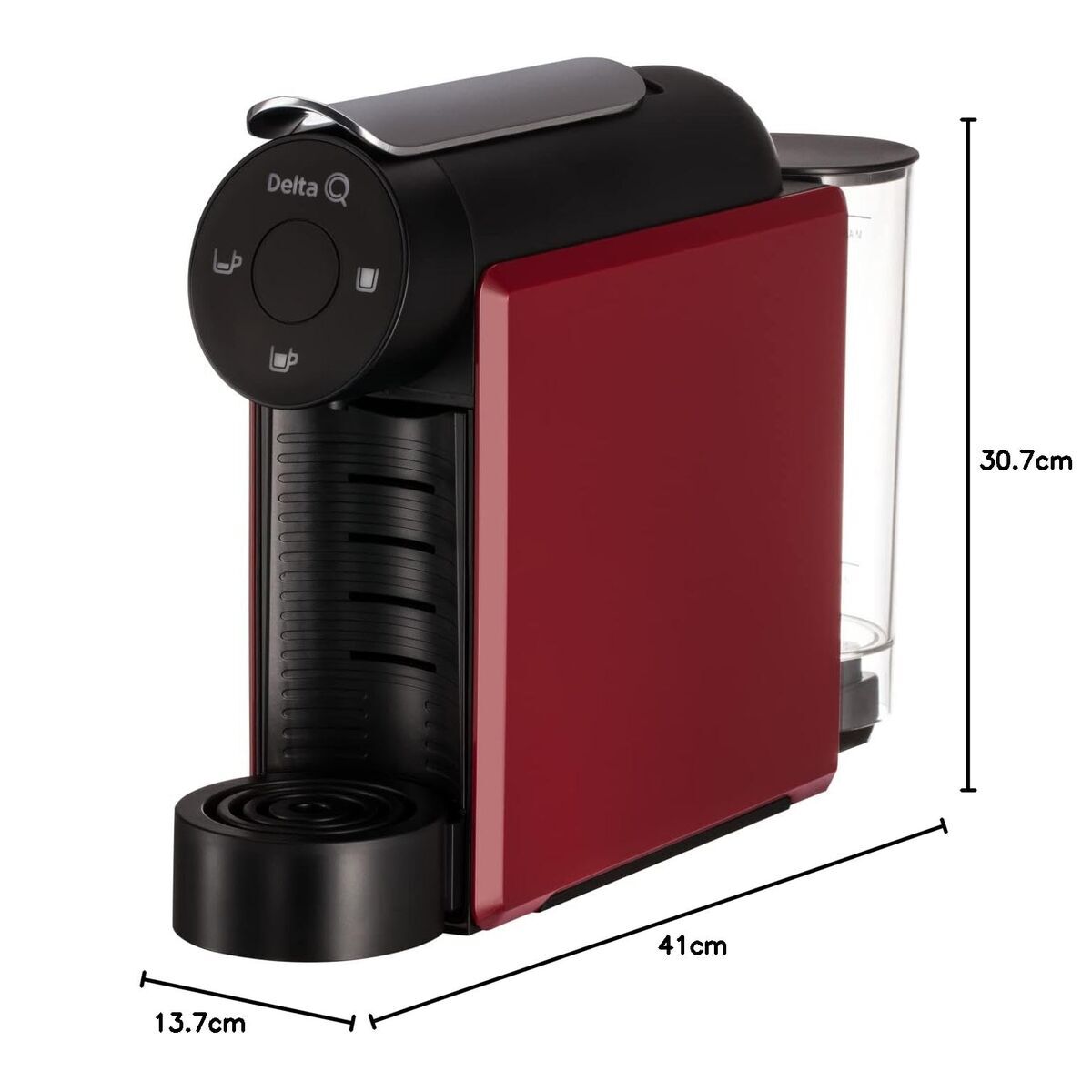 Superautomatisk kaffebryggare Delta Q Mini Qool Röd finns hos Nordekko