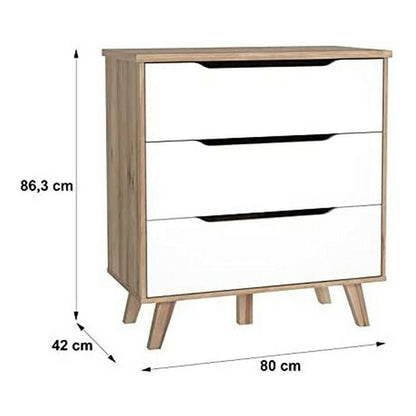 Byrå Vankka Trä Tölgy (80 x 42 x 86,3 cm) finns hos Nordekko