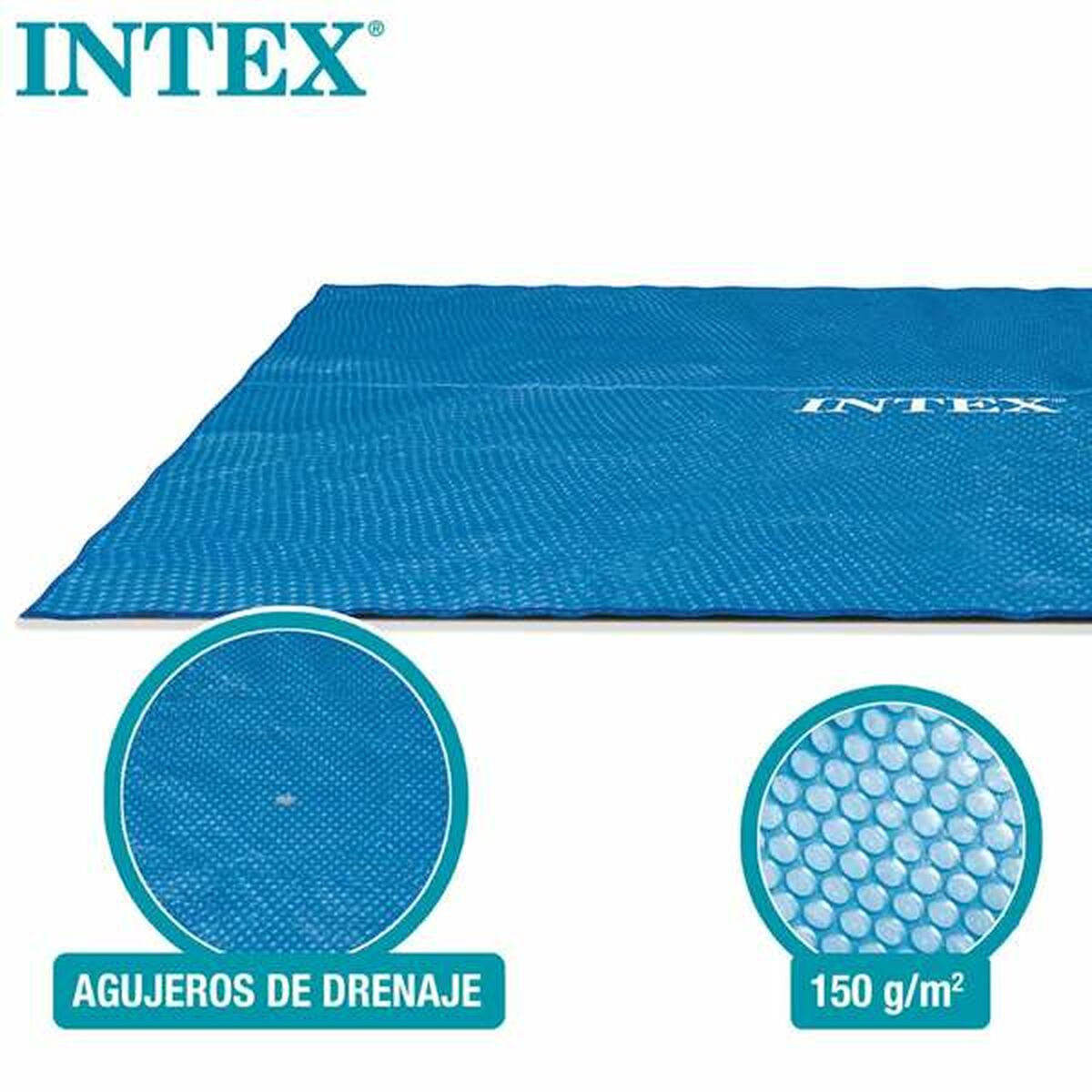 Pool Cover Intex Frame Sol Rektangulär 378 x 186 cm finns hos Nordekko
