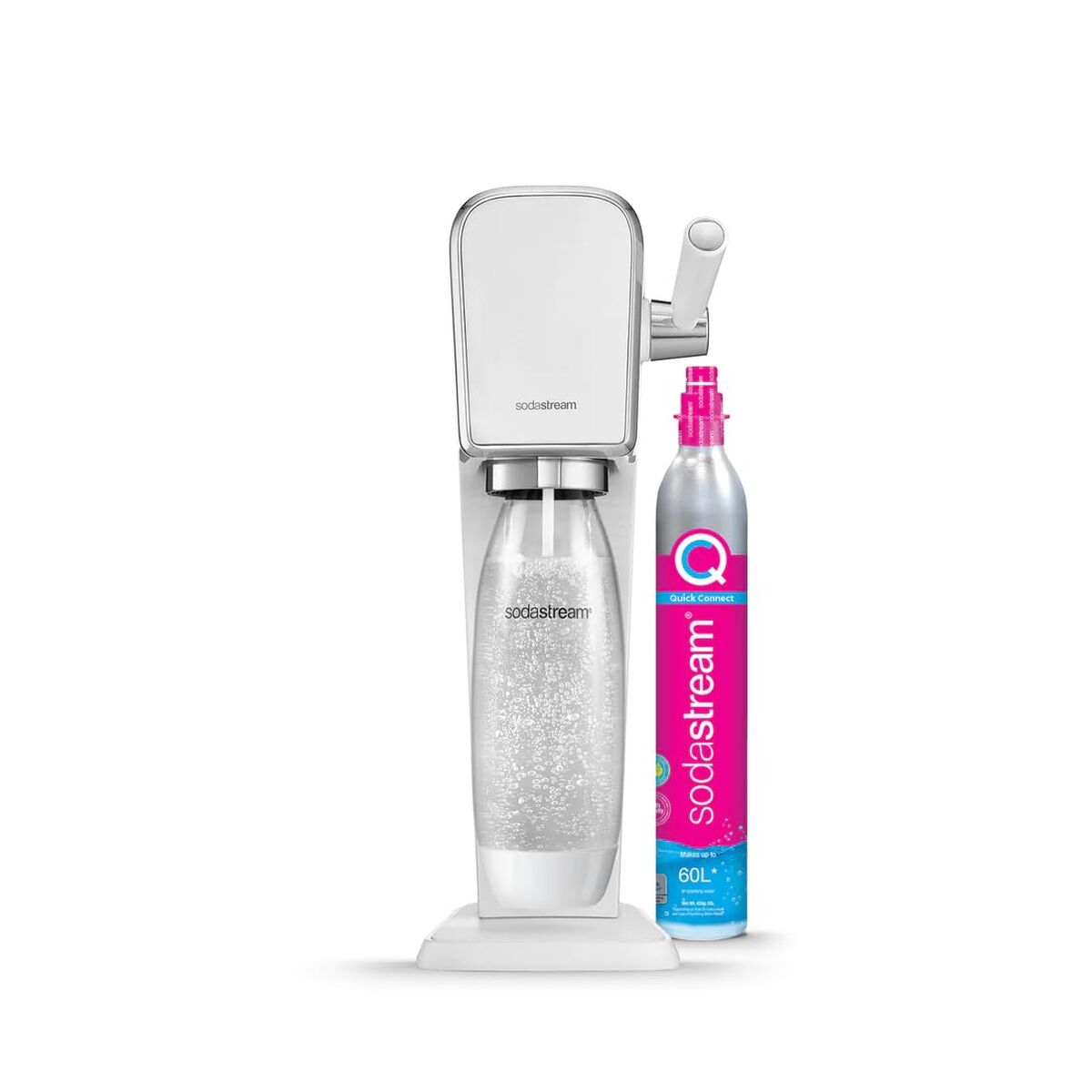 Sodamaskin sodastream ART WHITE Vit 1 L finns hos Nordekko