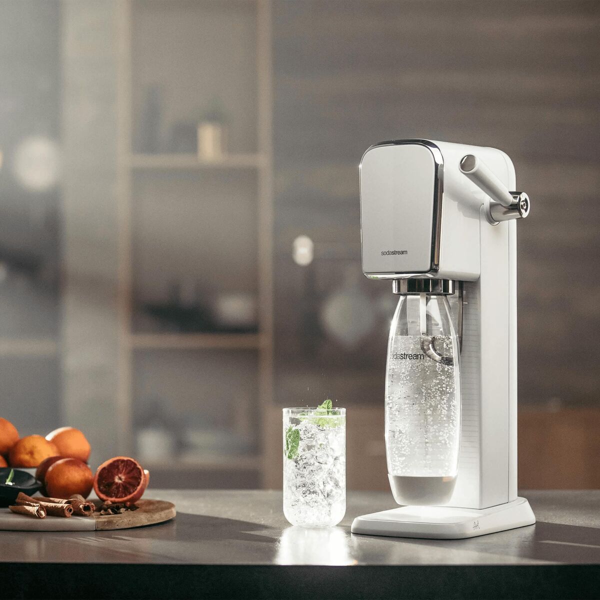 Sodamaskin sodastream ART WHITE Vit 1 L finns hos Nordekko