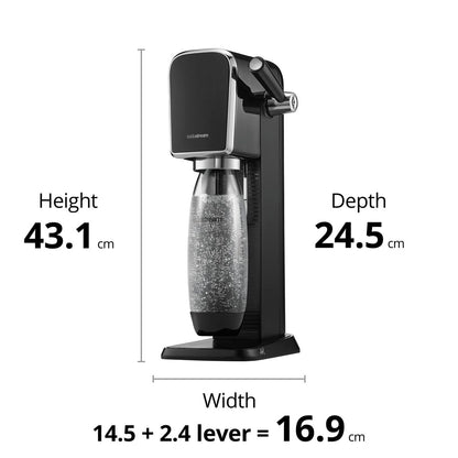 Sodamaskin sodastream ART BLACK Svart 1 L finns hos Nordekko