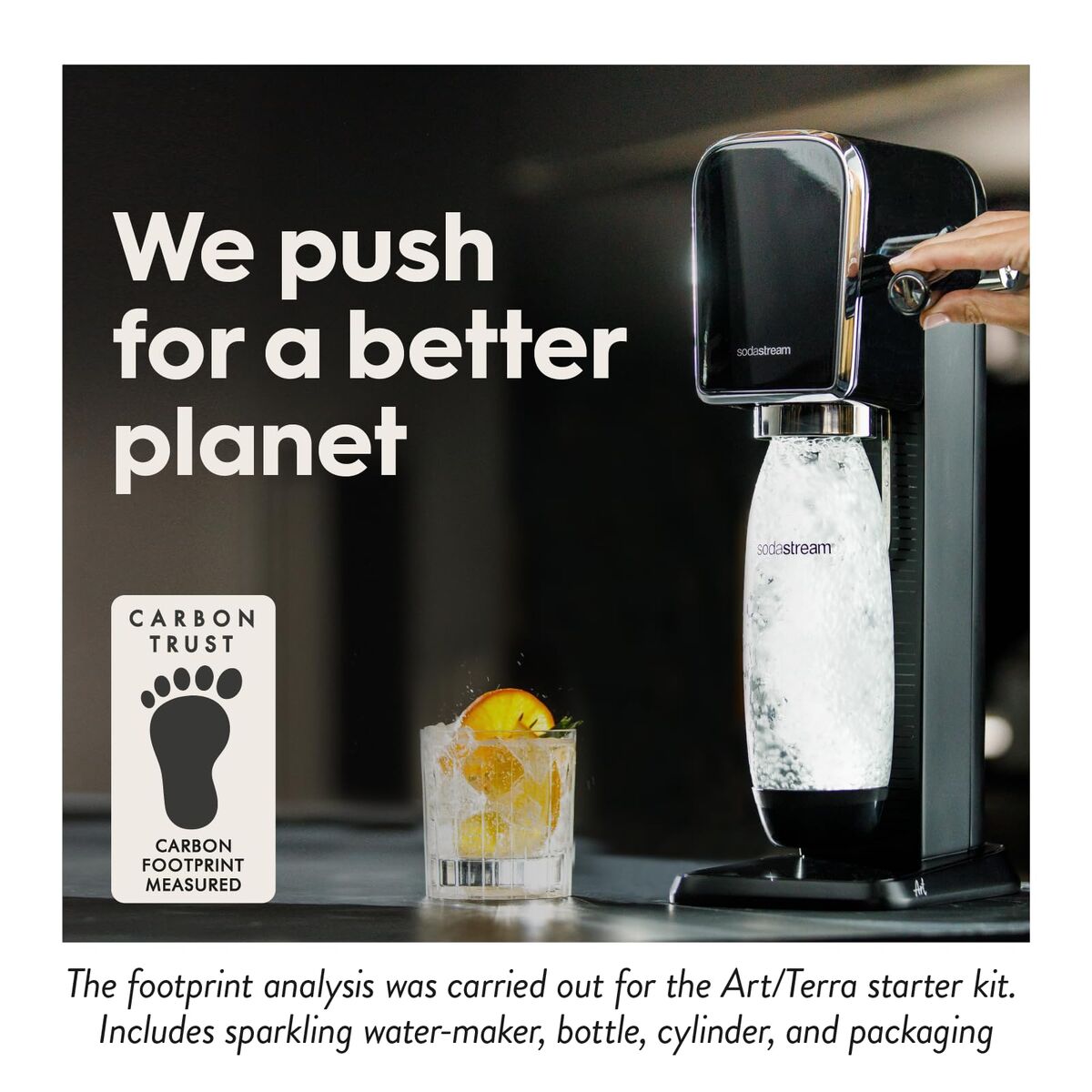 Sodamaskin sodastream ART BLACK Svart 1 L finns hos Nordekko