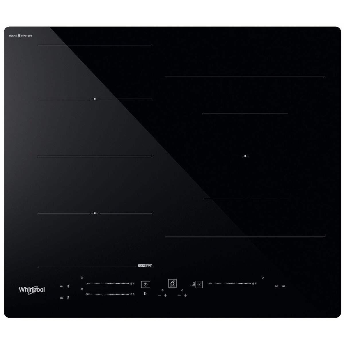 Induktionshäll Whirlpool Corporation WFS9860CPNE 7200 W 60 cm 59 cm finns hos Nordekko