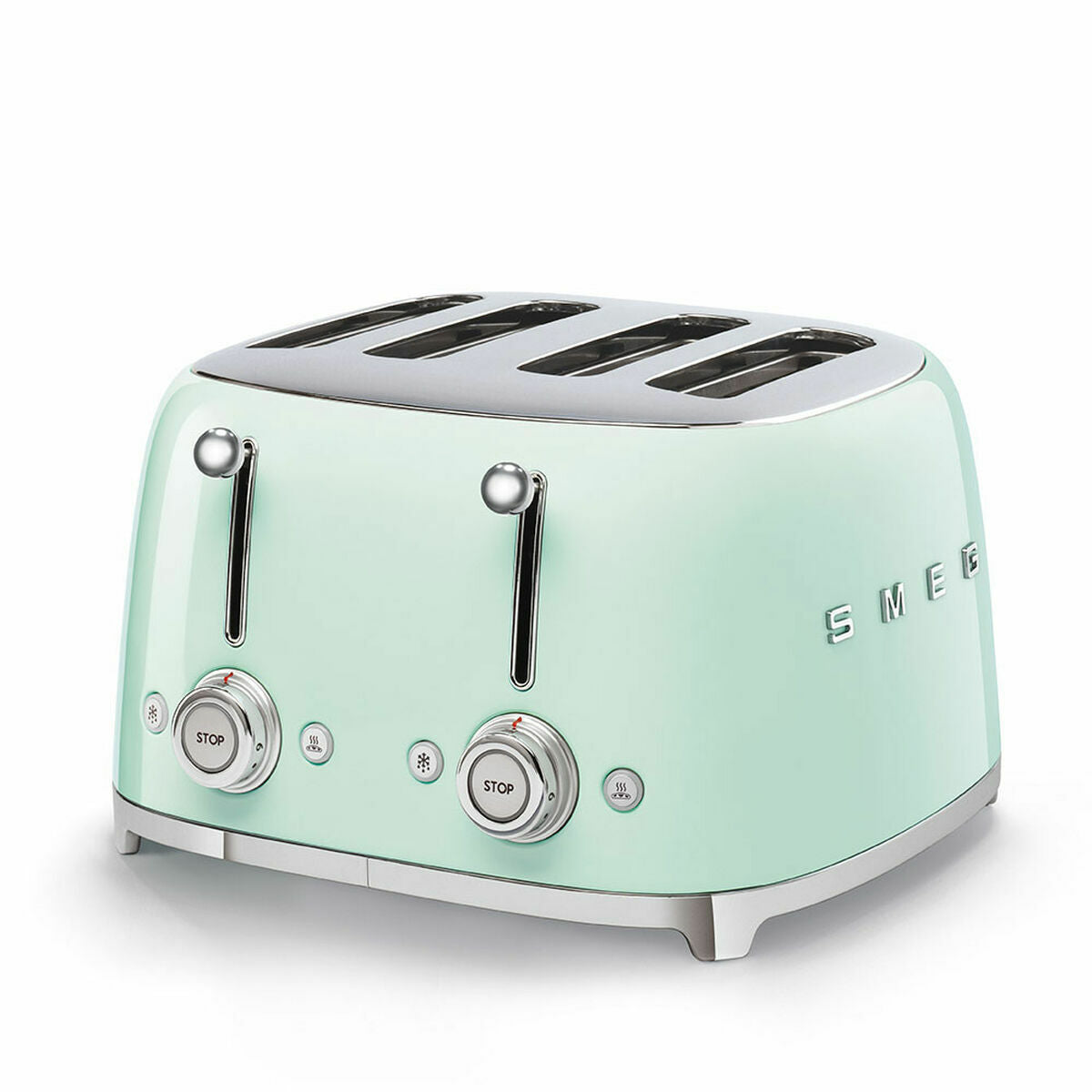 Brödrost Smeg TSF03PGEU Grön 2000 W finns hos Nordekko