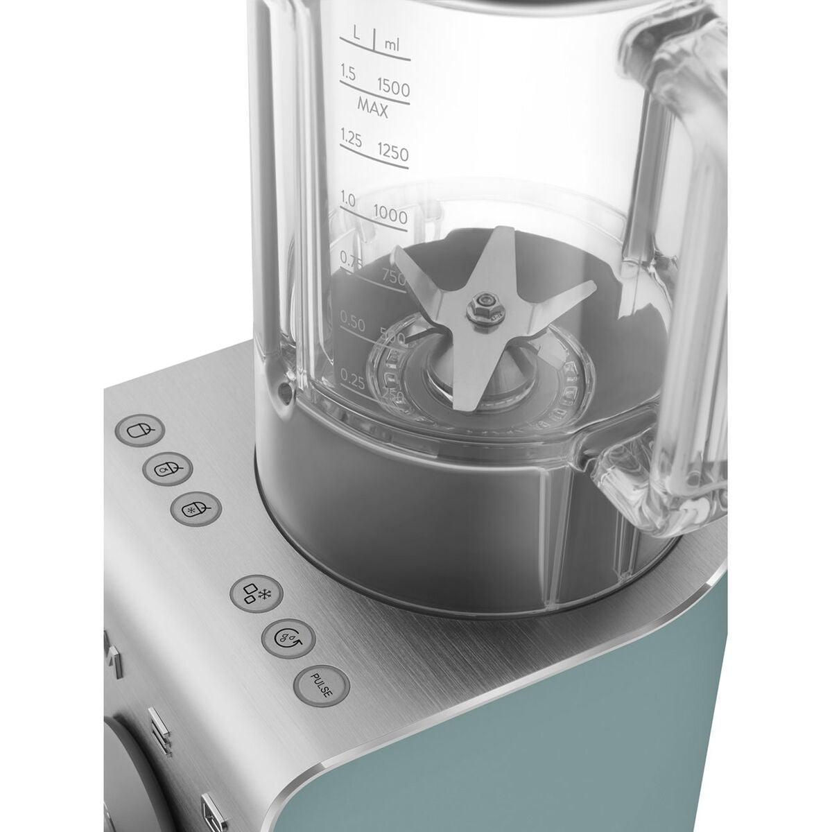 Glasmixer Smeg BLC02EGMEU Grön Aluminium Emerald Green 1400 W 1,5 L finns hos Nordekko