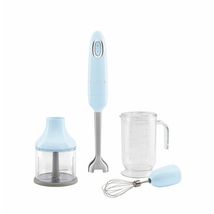 Multifunktionell handmixer med tillbehör Smeg HBF03PBEU Blå 700 W finns hos Nordekko