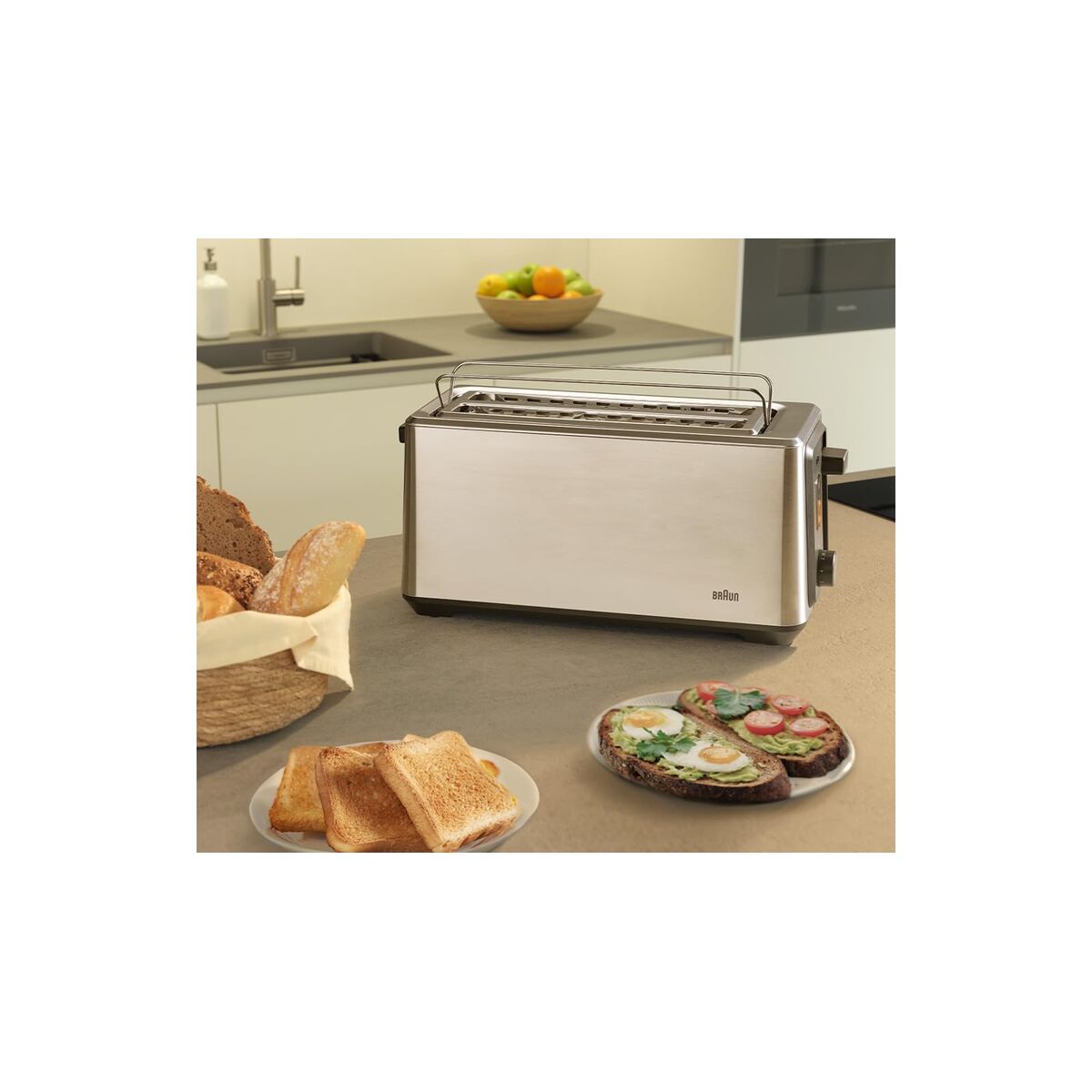 Brödrost Braun HT5220BK Svart 1400 W finns hos Nordekko