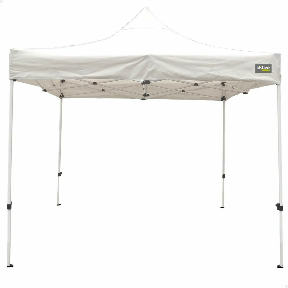 Gazebo Aktive 300 x 300 x 220 cm Vit Hopfällbar Justerbar höjd finns hos Nordekko