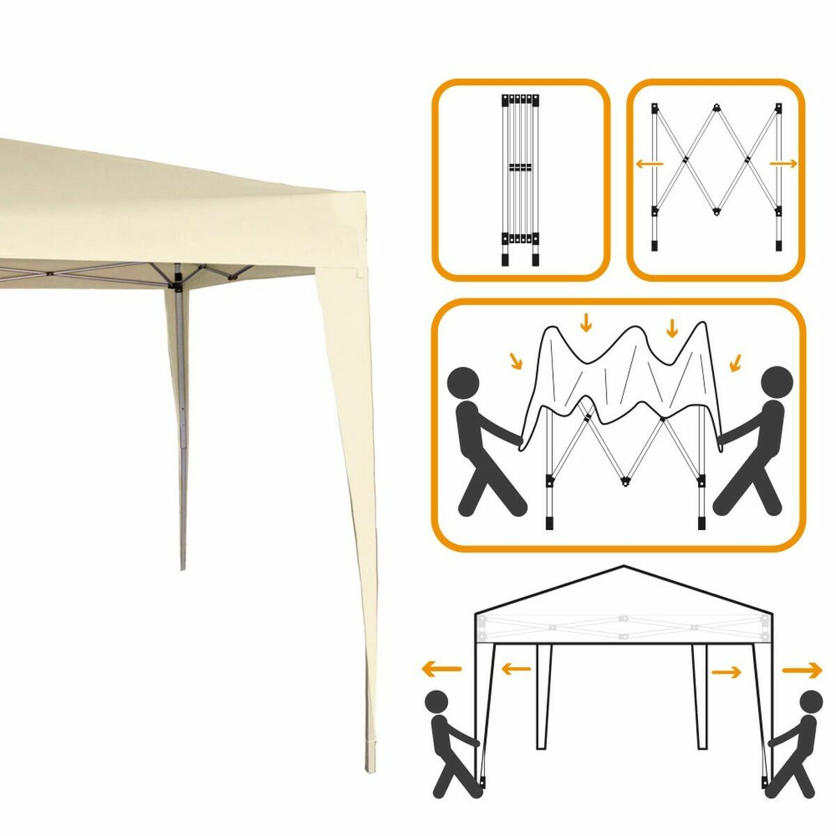 Gazebo Aktive 300 x 300 x 240 cm finns hos Nordekko