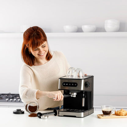 Espressobryggare Taurus TRENTO Stål 1,5 L finns hos Nordekko