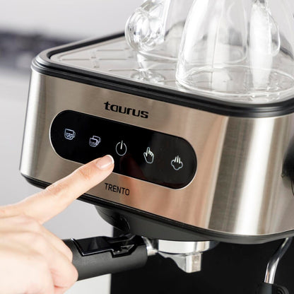 Espressobryggare Taurus TRENTO Stål 1,5 L finns hos Nordekko