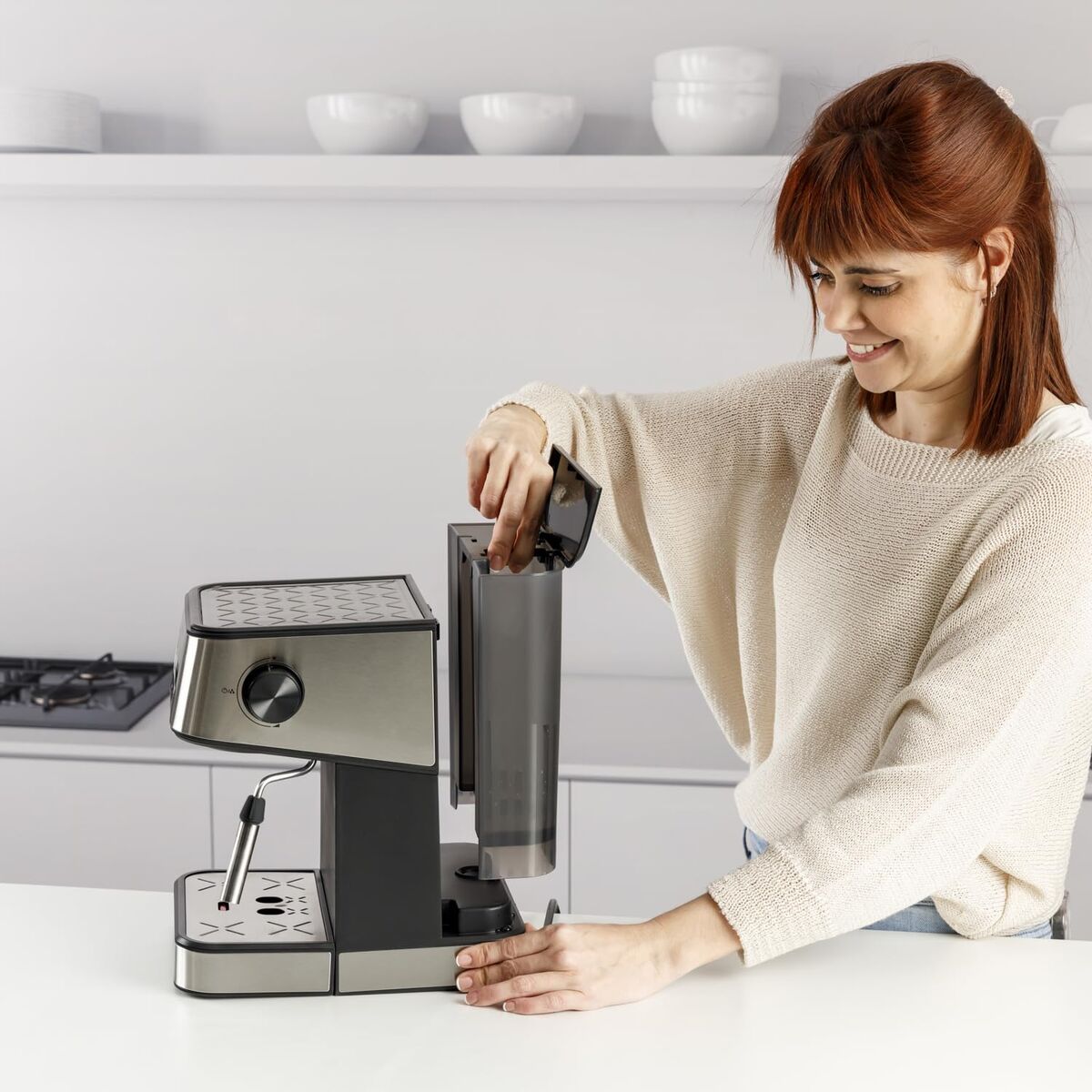 Espressobryggare Taurus TRENTO Stål 1,5 L finns hos Nordekko