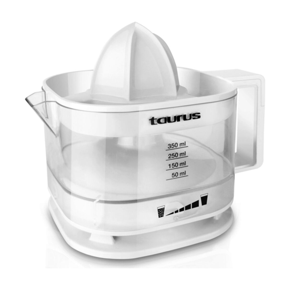 Elektrisk Juicepress Taurus TC-350 Vit 25 W 350 ml finns hos Nordekko