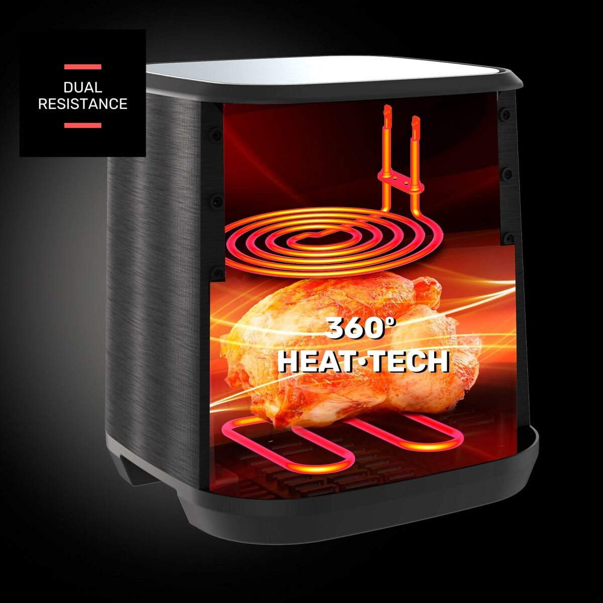 Luftfritös Taurus Svart 2100 W 8 L finns hos Nordekko
