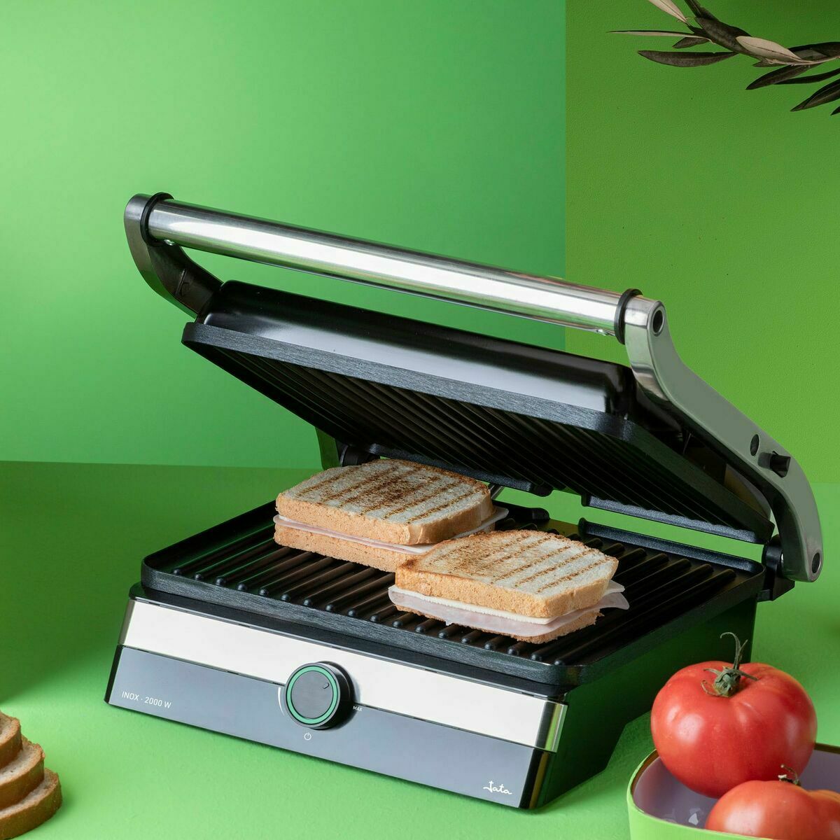 Grillplatta JATA JEGR1596 Grå 2000 W finns hos Nordekko