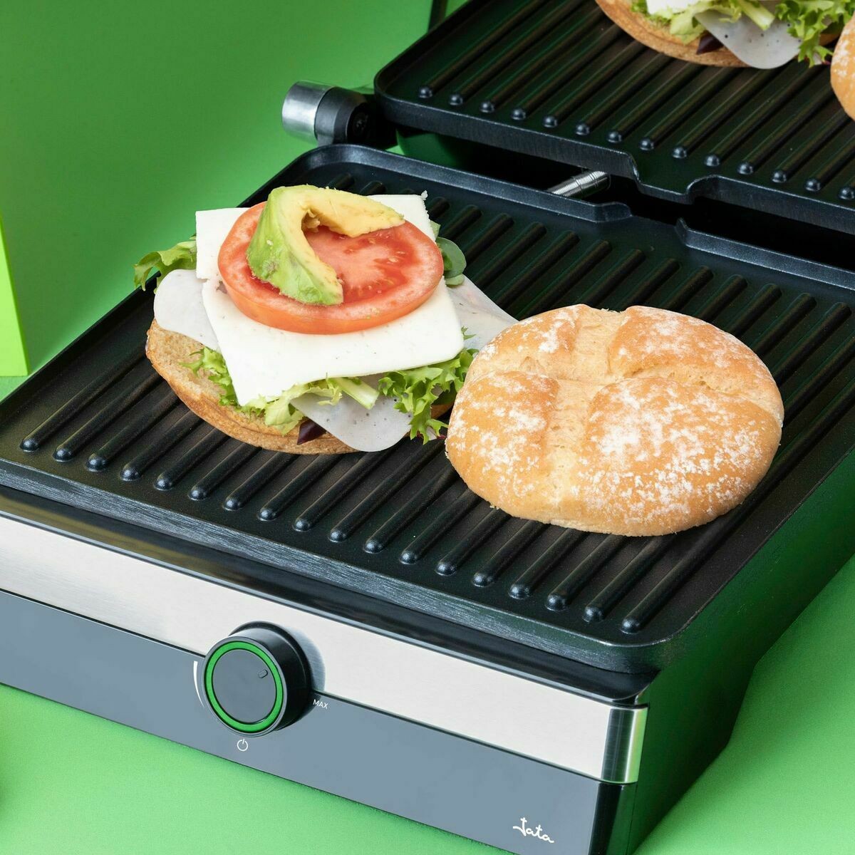 Grillplatta JATA JEGR1596 Grå 2000 W finns hos Nordekko