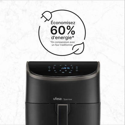 Luftfritös UFESA SPARROW Svart 1700 W 6 L finns hos Nordekko