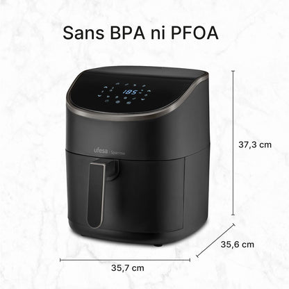 Luftfritös UFESA SPARROW Svart 1700 W 6 L finns hos Nordekko