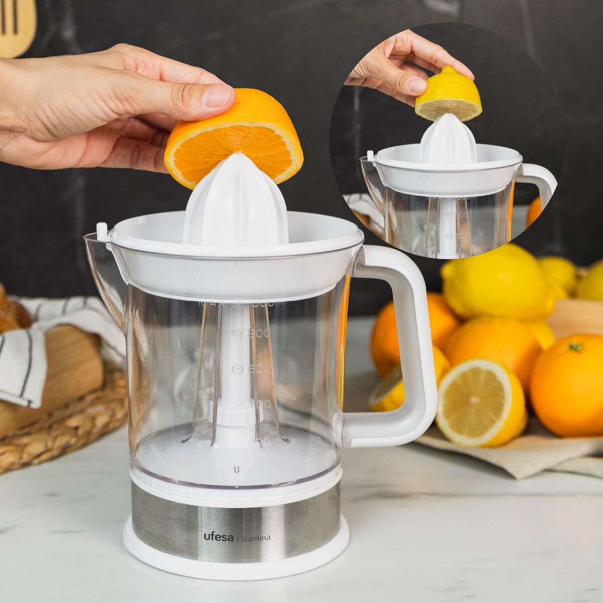 Elektrisk Juicepress UFESA 71206113 40 W 1 L finns hos Nordekko