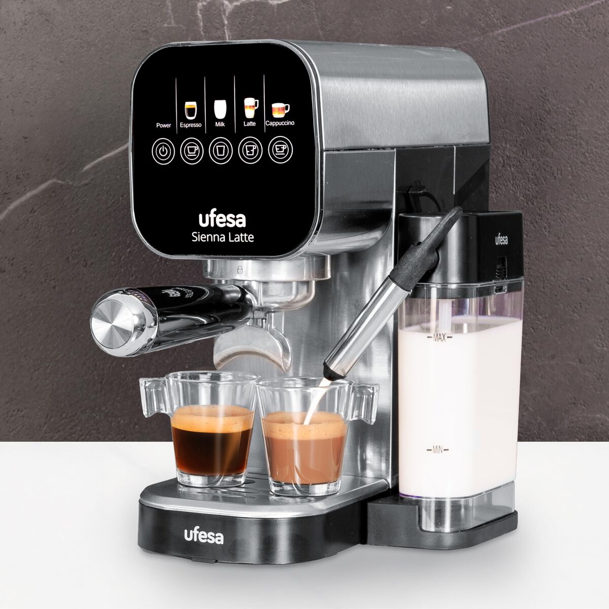 Espressobryggare UFESA 71706118 Svart finns hos Nordekko