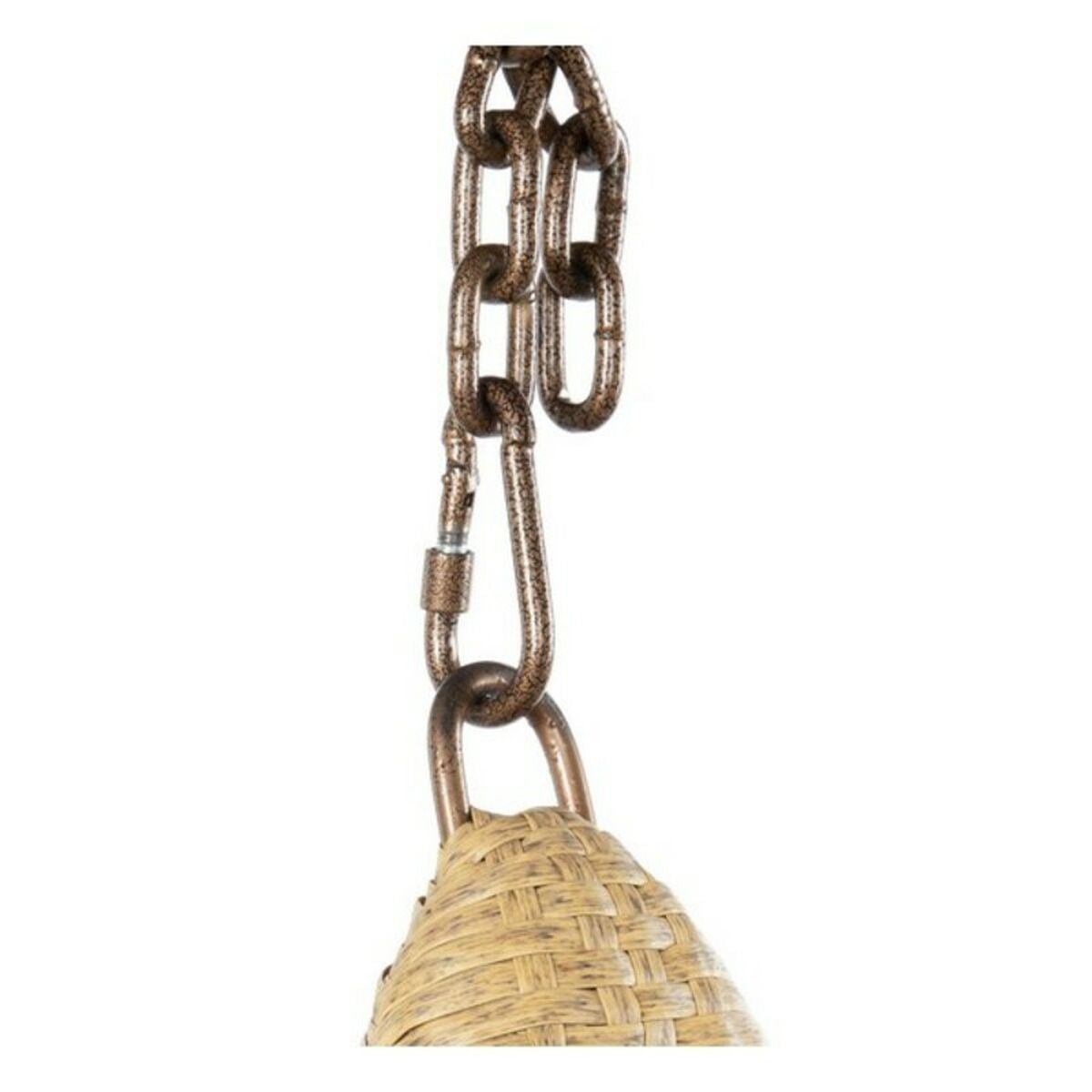 Hängande trädgårdsfåtölj DKD Home Decor Beige Brun Multicolour Aluminium syntetisk rattan 90 x 70 x 110 cm finns hos Nordekko